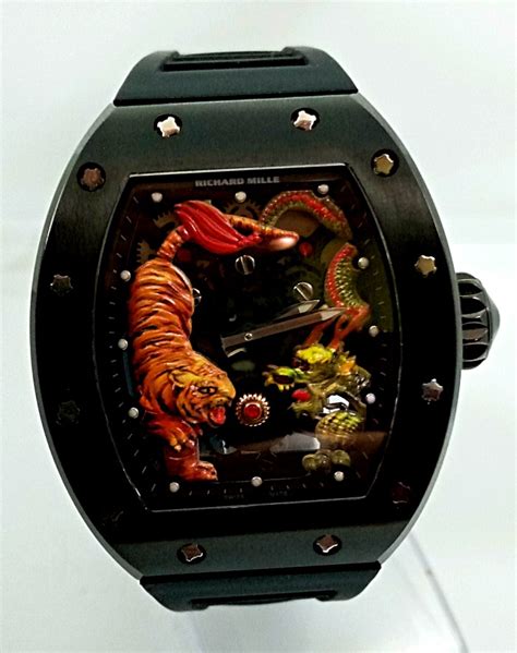 richard mille tiger and dragon|Richard Mille tourbillon 51 01.